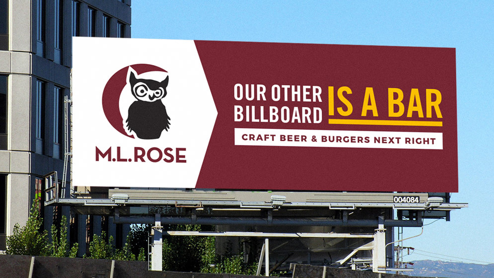 M.L.Rose billboard
